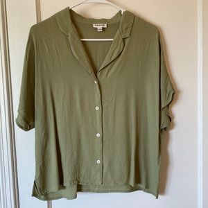 Frank & Oak Short Sleeve Camp Collar Blouse